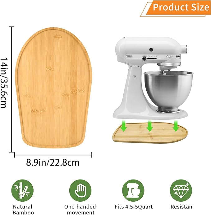 Bamboo Mixer Slider - KitchenAtt